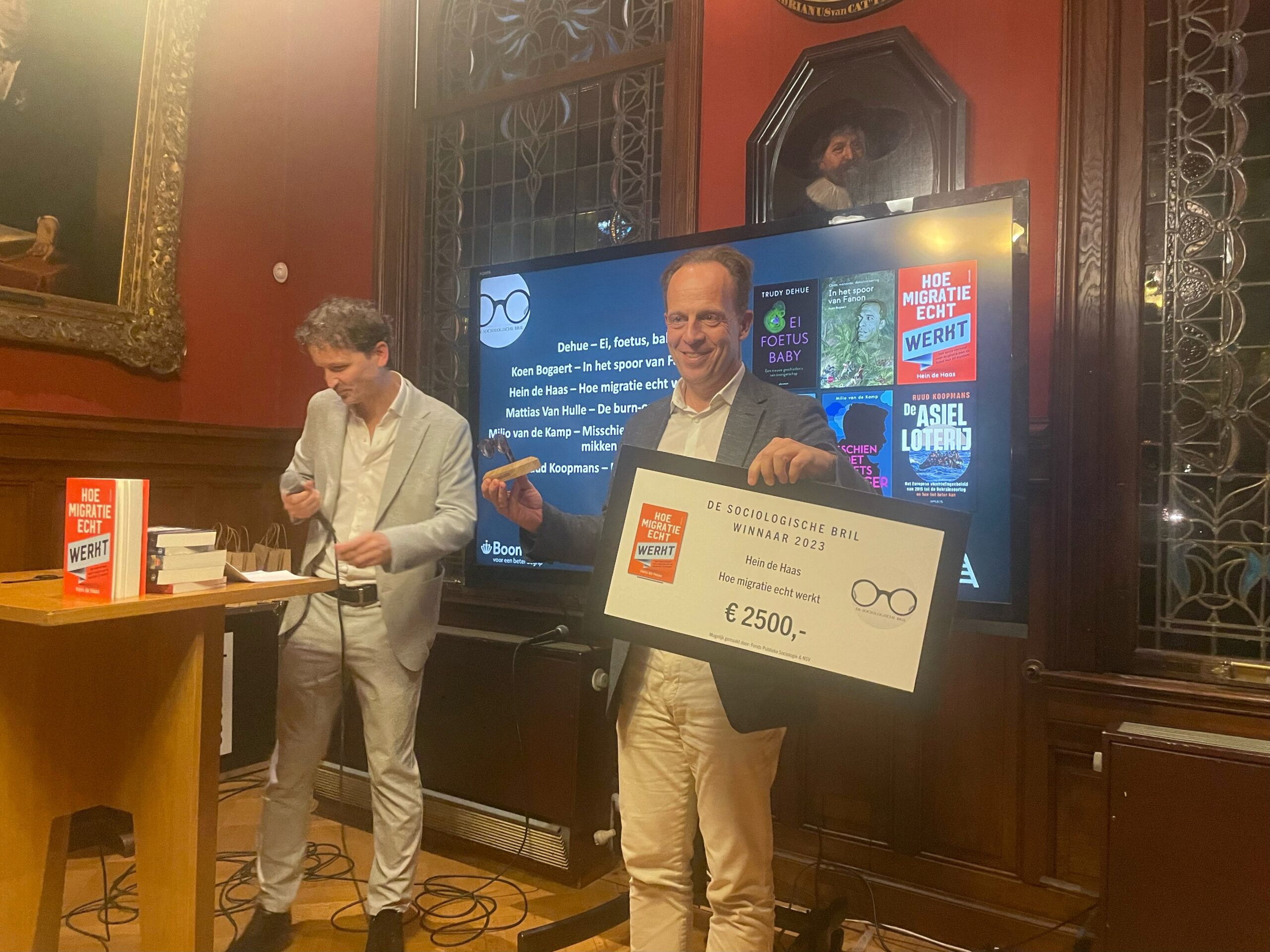 Foto van de uitreiking